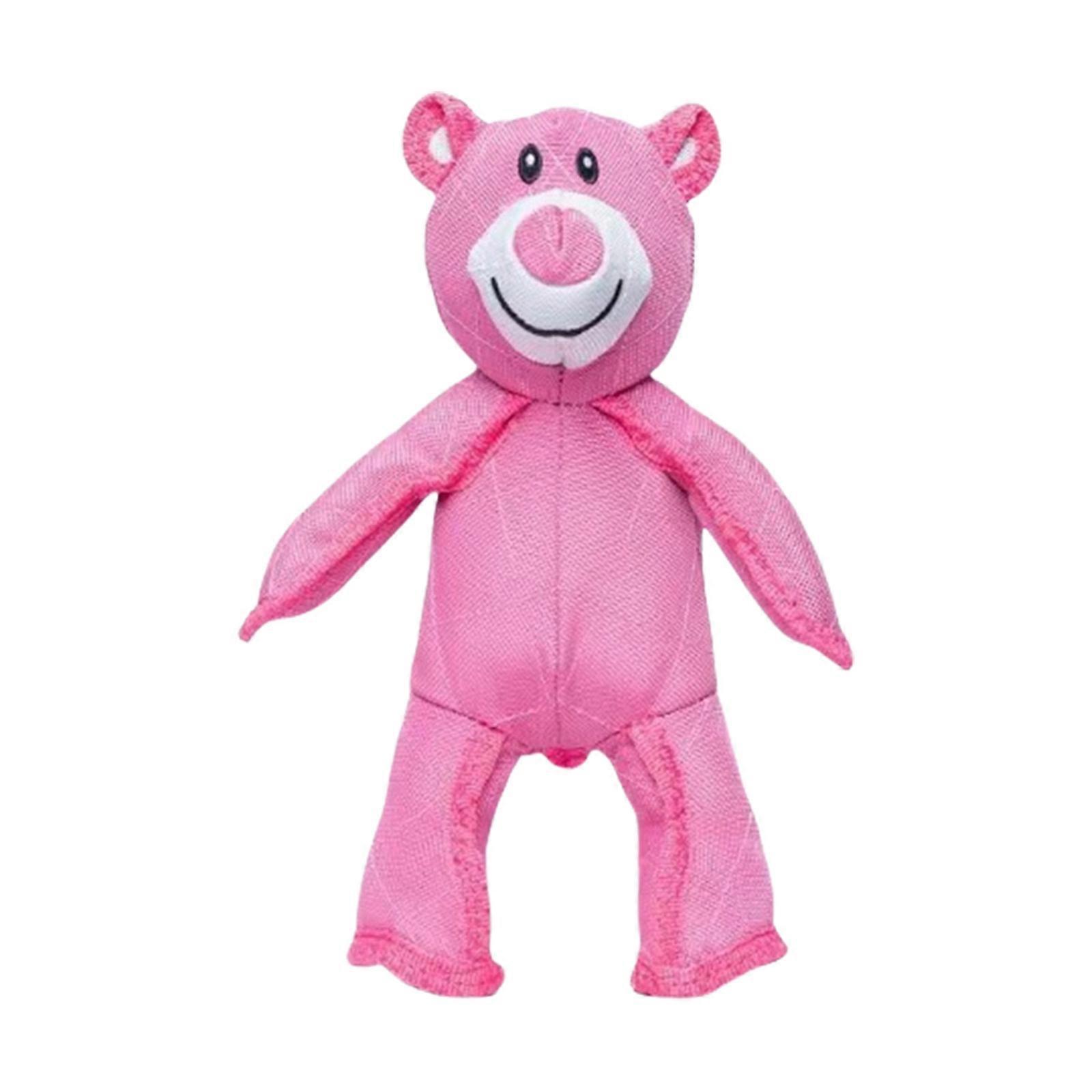 Engaging Dog Chew Activity Toy Fabric Building Sound Feature For Boredom Alleviation Aggressive Chewers Animals  Pink