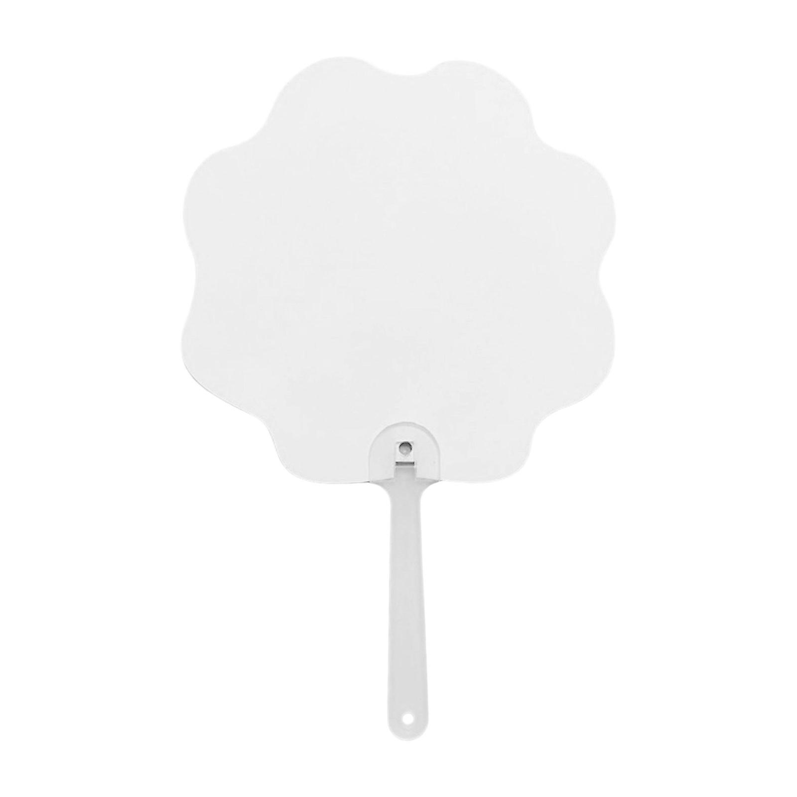 Double sided Sublimation Fans Blank Handheld Fan Heat Transfer Printing Folding Handheld Fan for DIY Crafting Wedding Multicolor
