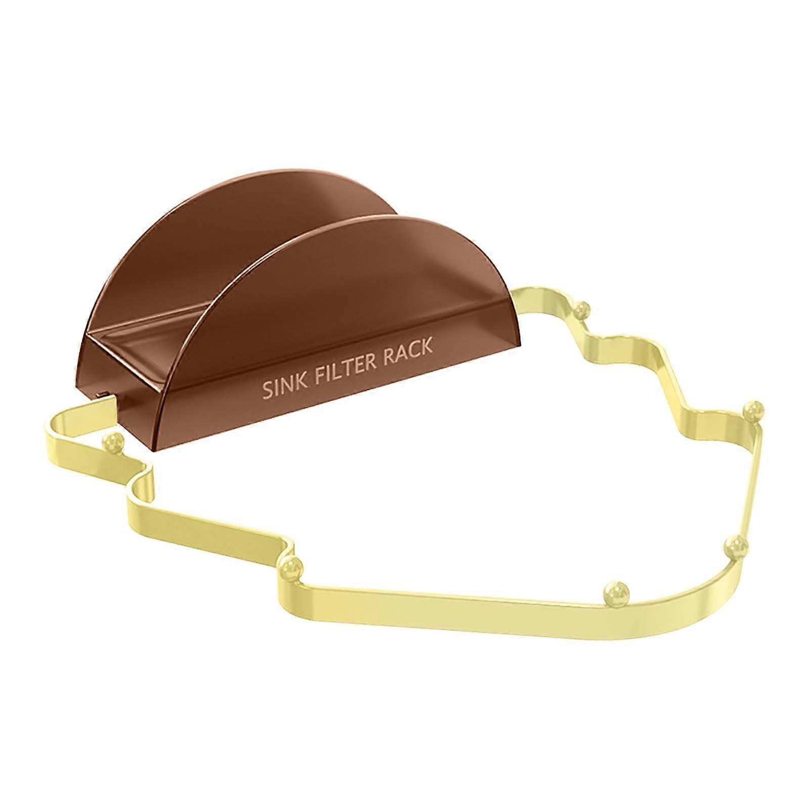 Christmas Tree Shaped Sink Strainer Basket Rack, Kitchen Drain Filter Net with Folding Design - 7.3 x 6.8in (Yellow)