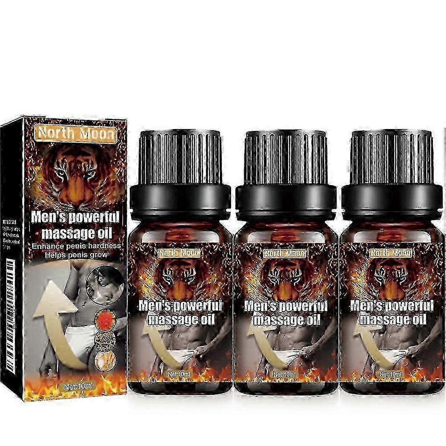 3X زيت الجسم جل انتصاب القضيب يوسع ويقوي زيت تدليك القضيب الذكور لإطالة الانتصاب ، 10 مل
