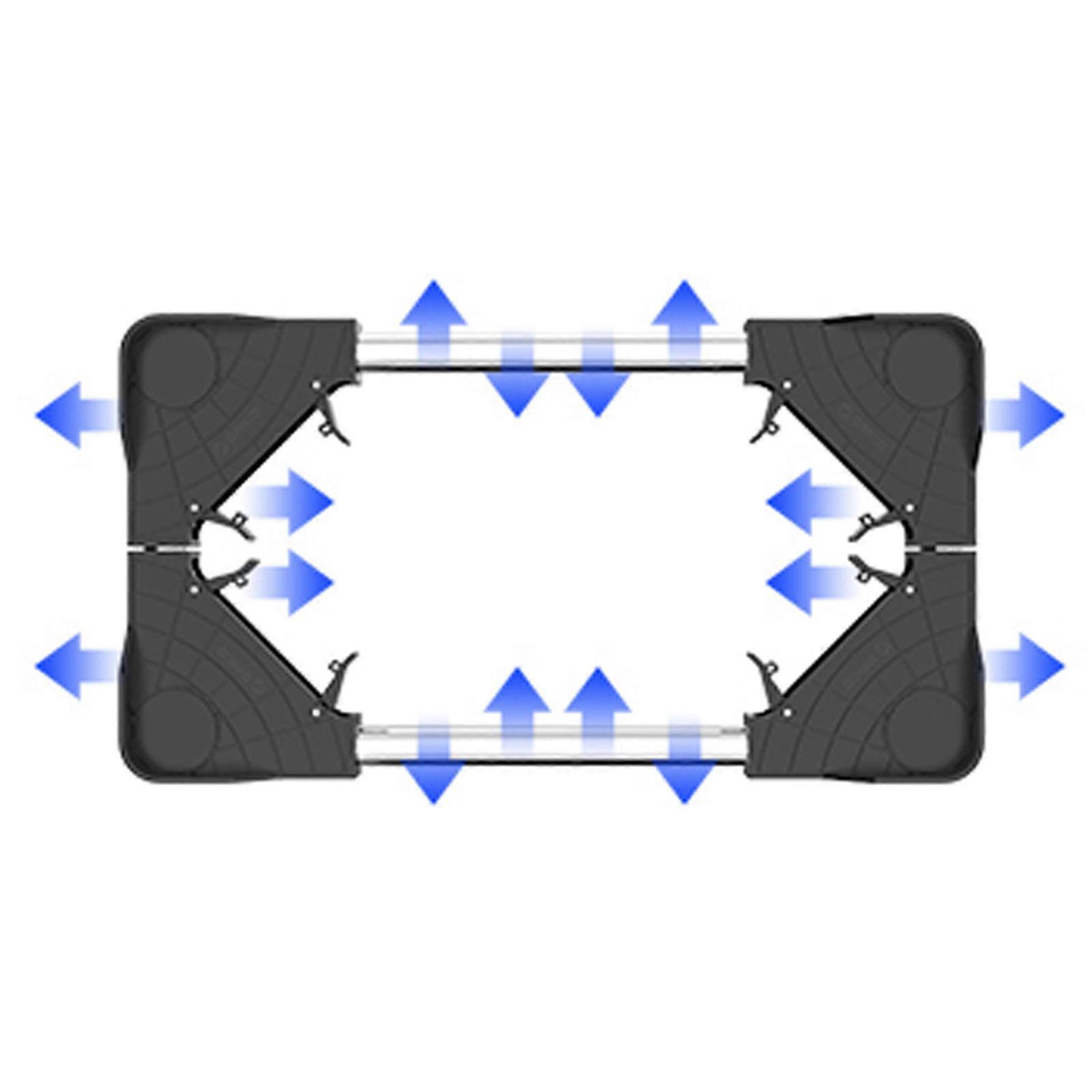 Flexible Computer Case Platform with Surrounding Rail and Perforated Surfaces for Efficient Airflows Multicolor