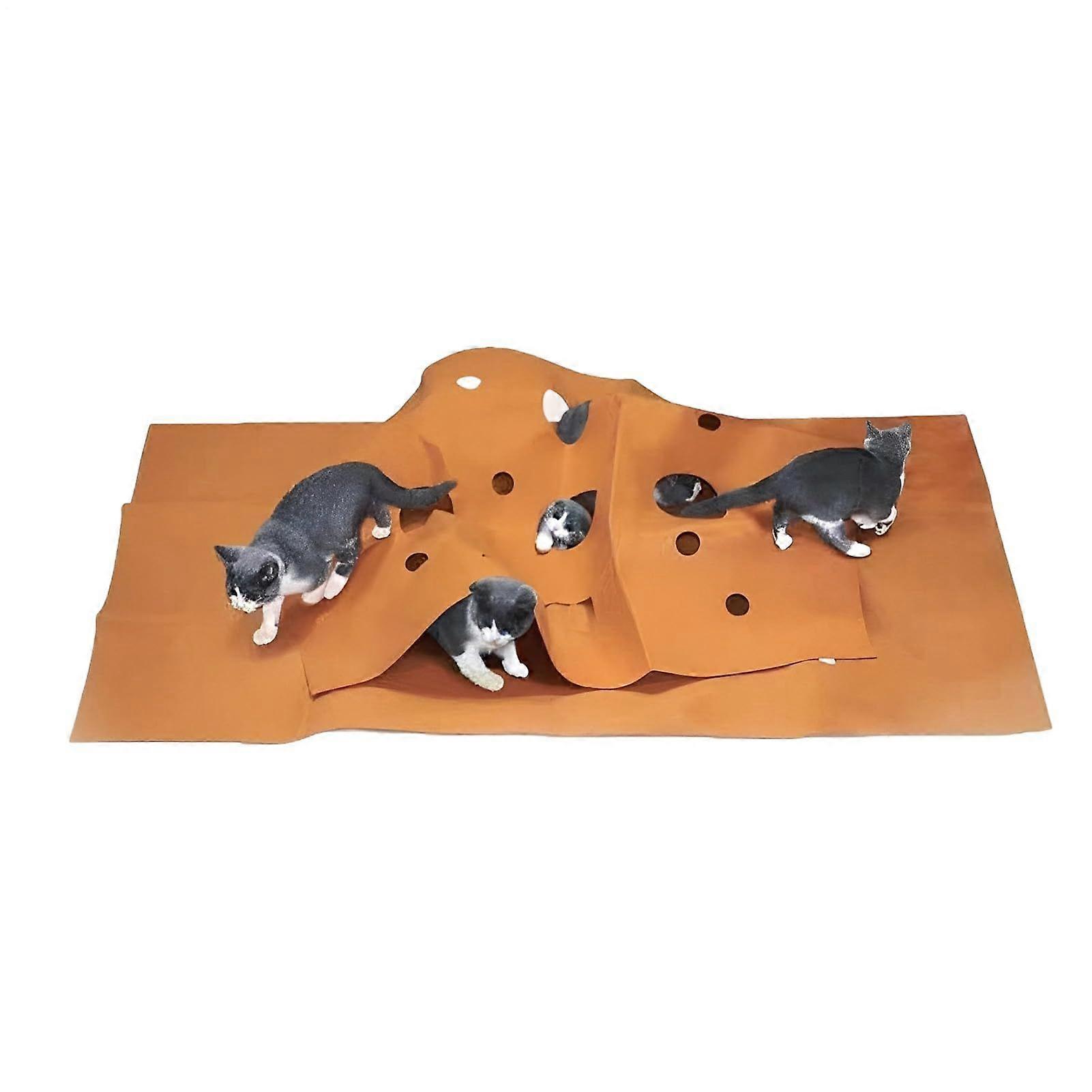 Kitten Tunnel | Cat Training Mat, Interactive Enrichment Accessory for Cats Daily Exercise Outdoor Climbing