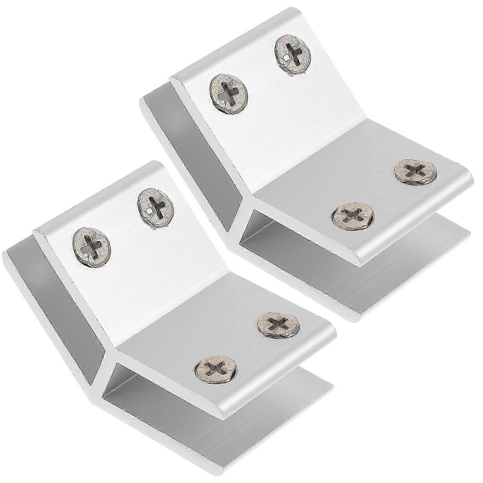 2 قطعة زجاج المشبك 10-12 ملليمتر مشبك زجاجي قابل للتعديل 135 درجة مشبك دعم الأثاث