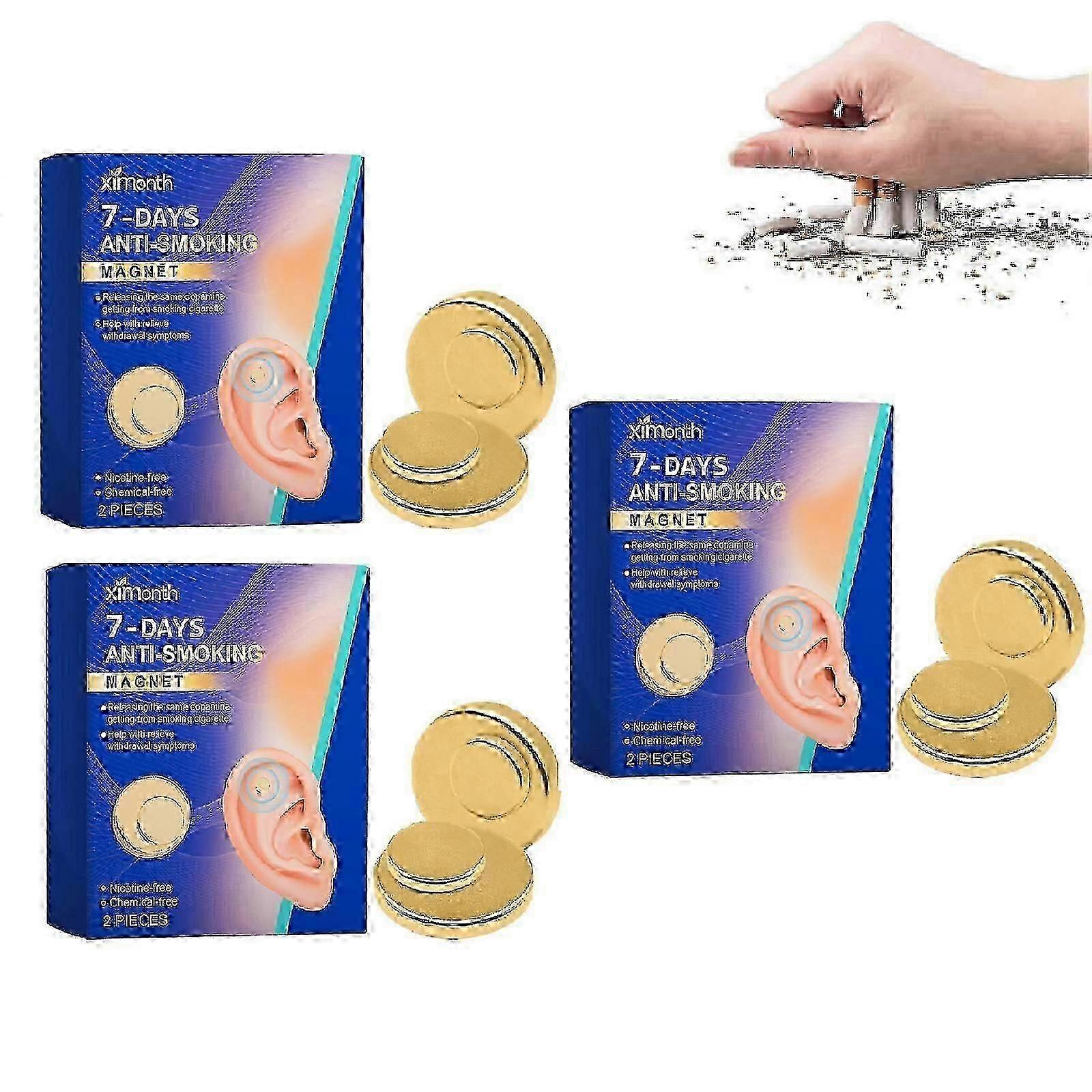 Pare de fumar usando um clipe auricular de terapia magnética