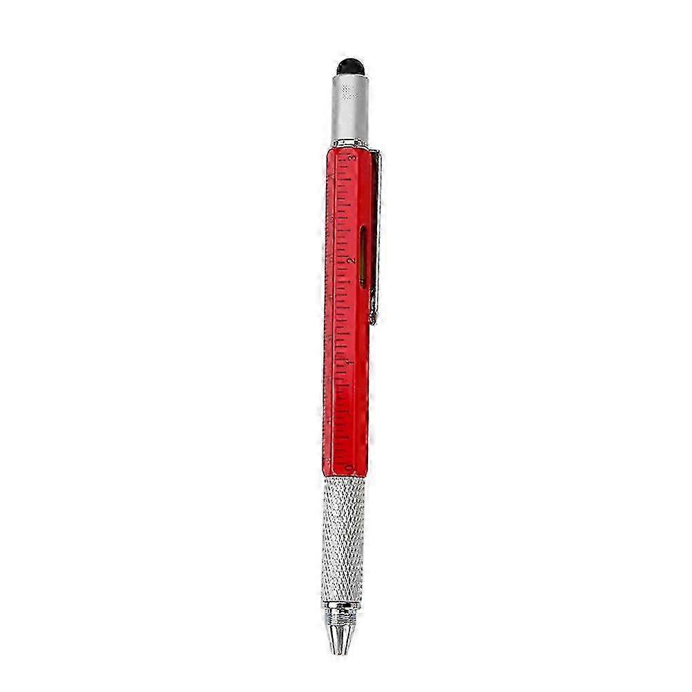 f 6-in-1 Multitool Pen Set with Screwdrivers, Level, and Stylus