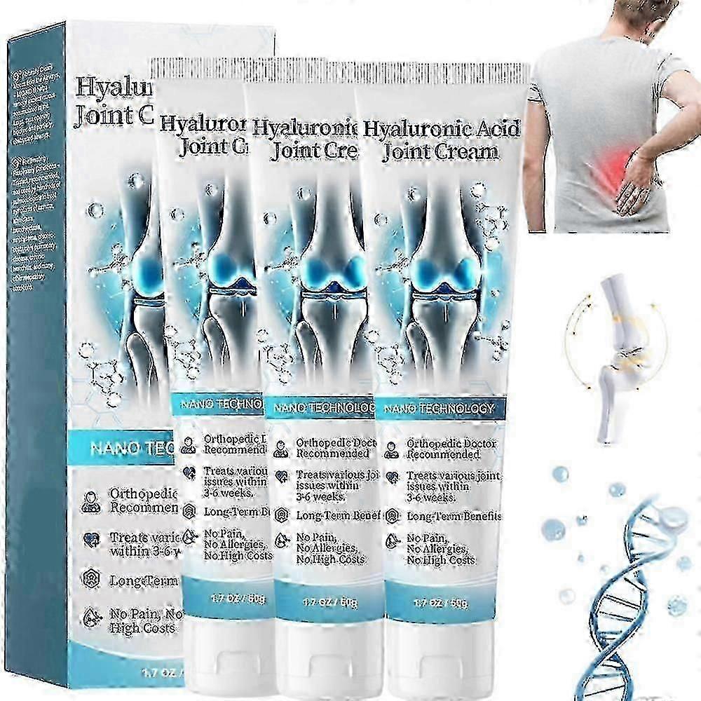 كريم المفاصل بحمض الهيالورونيك ، كريم تدليك المفاصل بحمض الهيالورونيك ، كريم متطور للعناية بالمفاصل والعظام للظهر والرقبة واليدين والركبتين - HZ