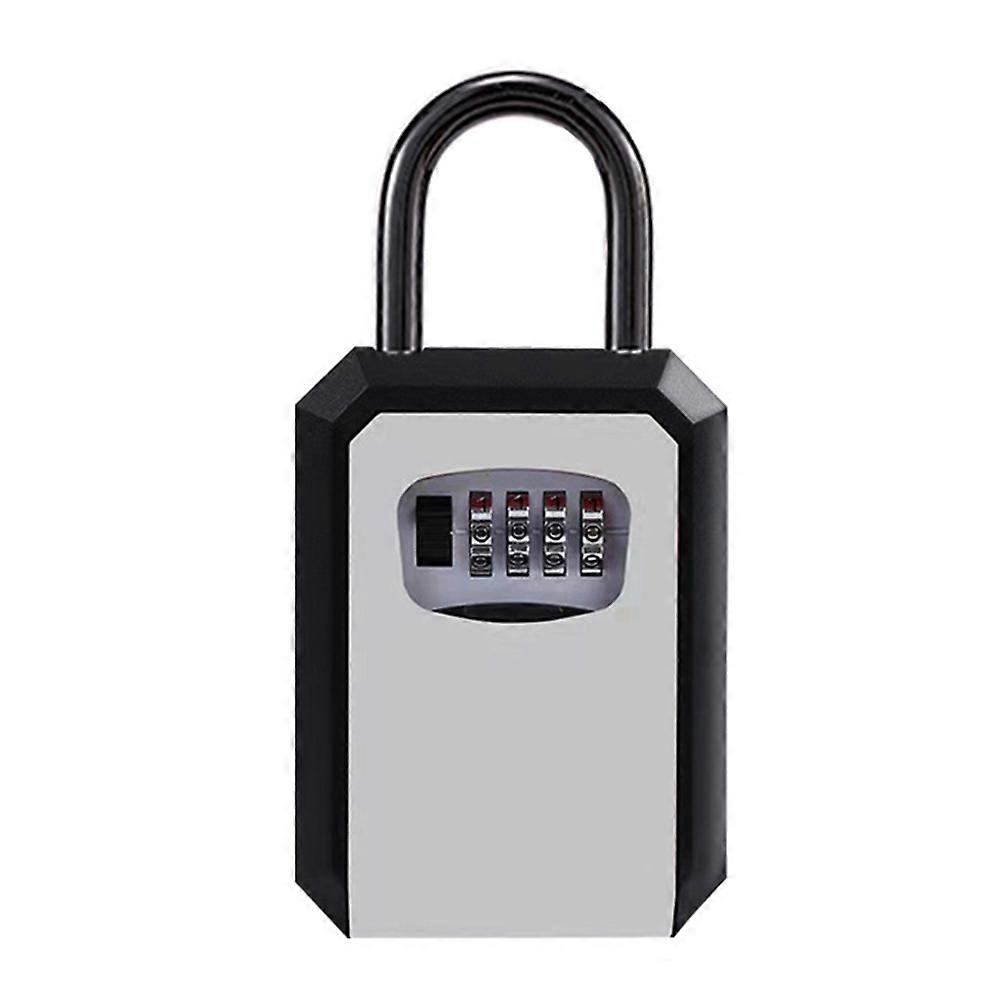 4Digit Code Box Wall-Mounted Password Key Box No-Drilling Required Decorative Home Use Construction