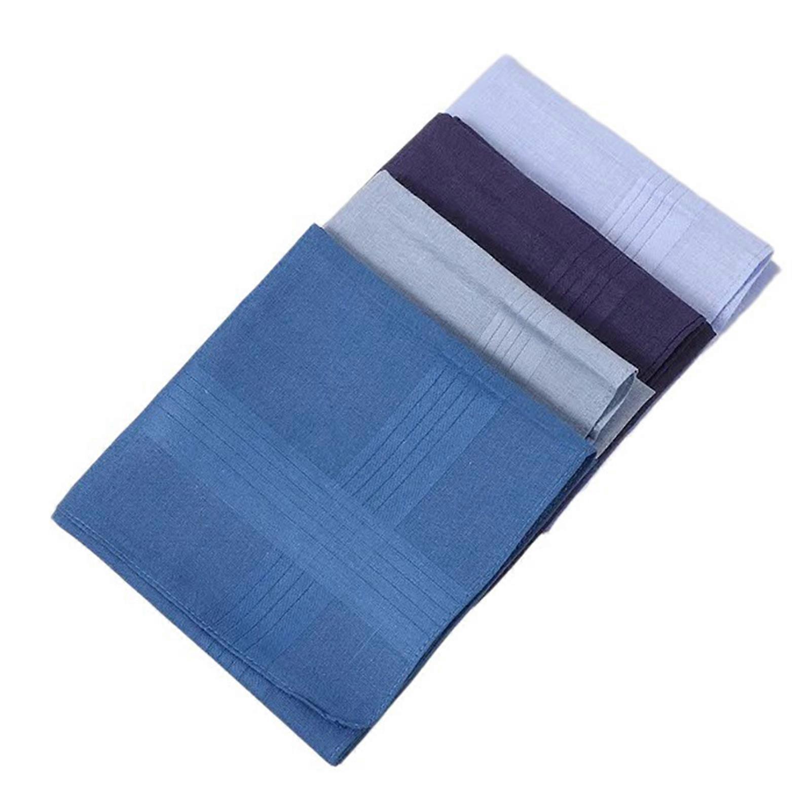 مناديل ذكور هانكي ملاديل من القطن مخطط نمط لينة قابلة للغسل هانكيز مناديل جيب منشفة الصدر لون عشوائي
