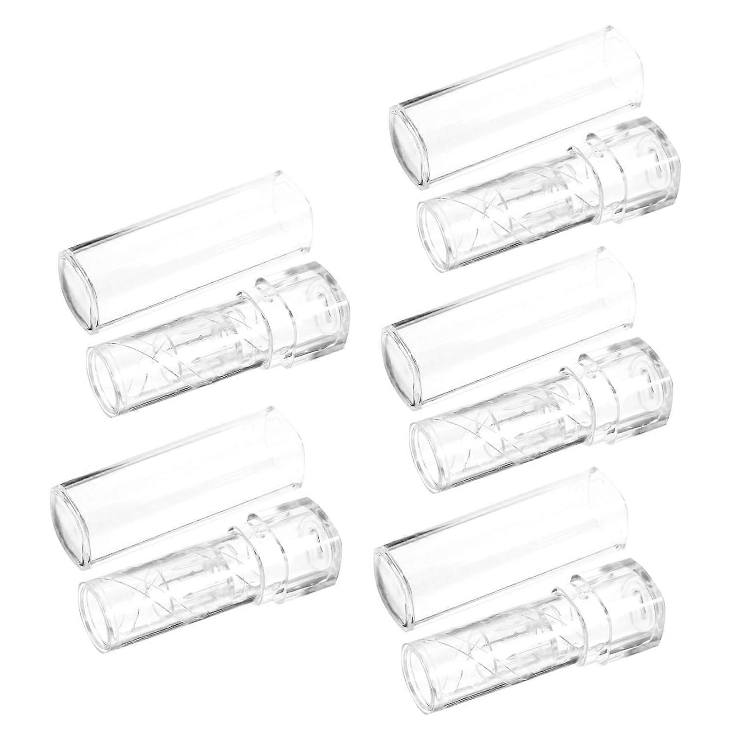 15pcs Transparent Lip Balm Tube Empty Lipstick Containers for Portable and Lightweight for Travel and Design