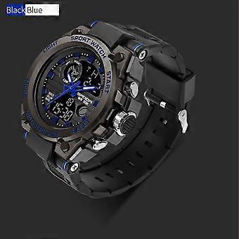 Quinlirra Uhren für Damen und Herren, Sportuhr mit Dual-Display (analog/digital), LED-Elektronik, Armbanduhr, modisch, Reisebegleiter