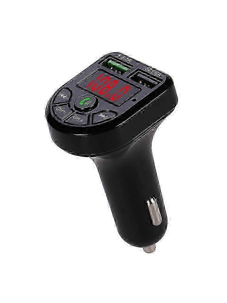 e Wireless In-car Bluetooth 5.0 FM Transmitter with LED Display MP3 Car FM Stereo Radio Adapter Car Fast Charger Db