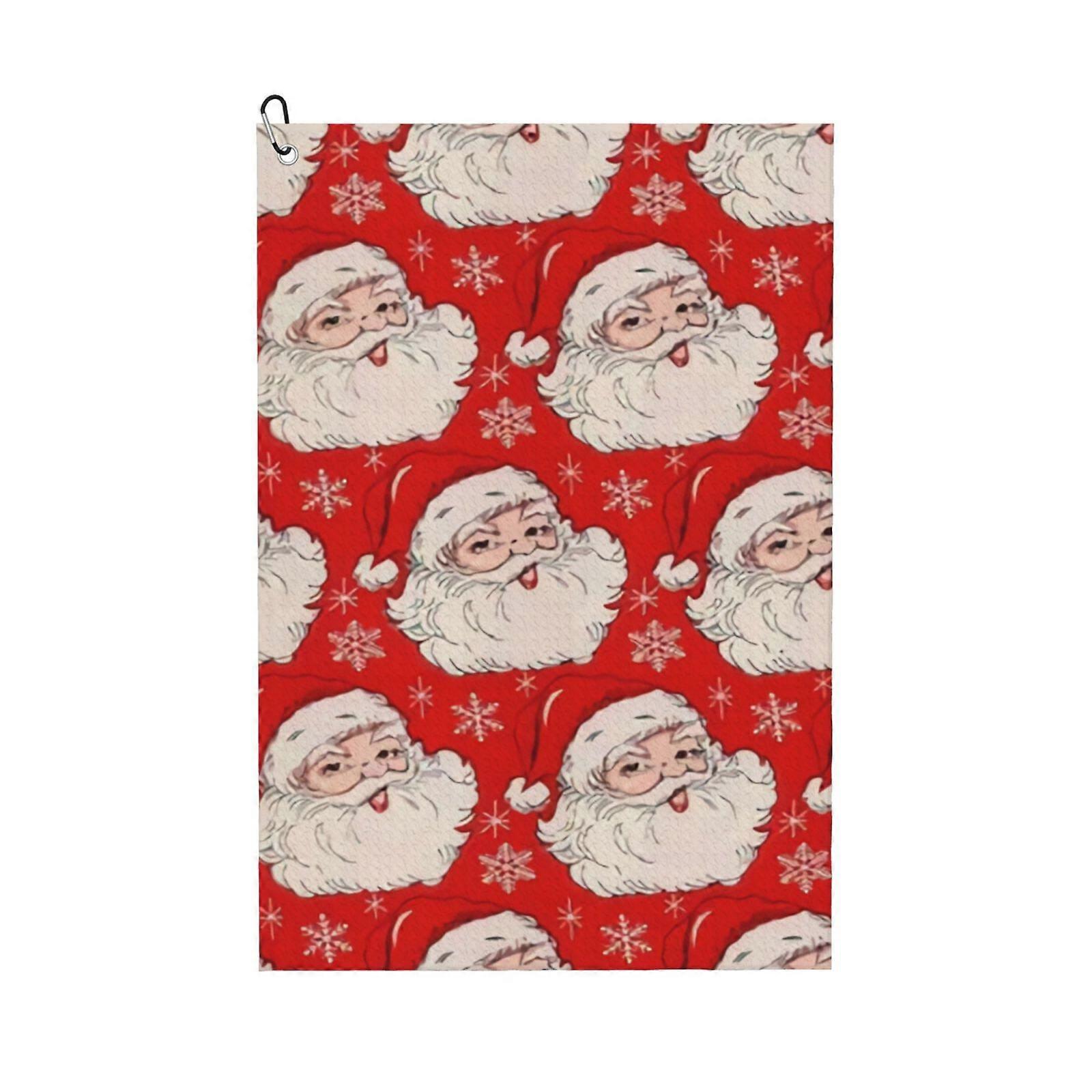 Hyvää joulua golfpyyhe miehille, mikrokuituinen vohvelimainen golfpyyhe golftarvikkeet, joulu, syntymäpäivälahja