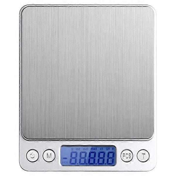 Household scale Max 2 kg, 0.1 gram interval Silver