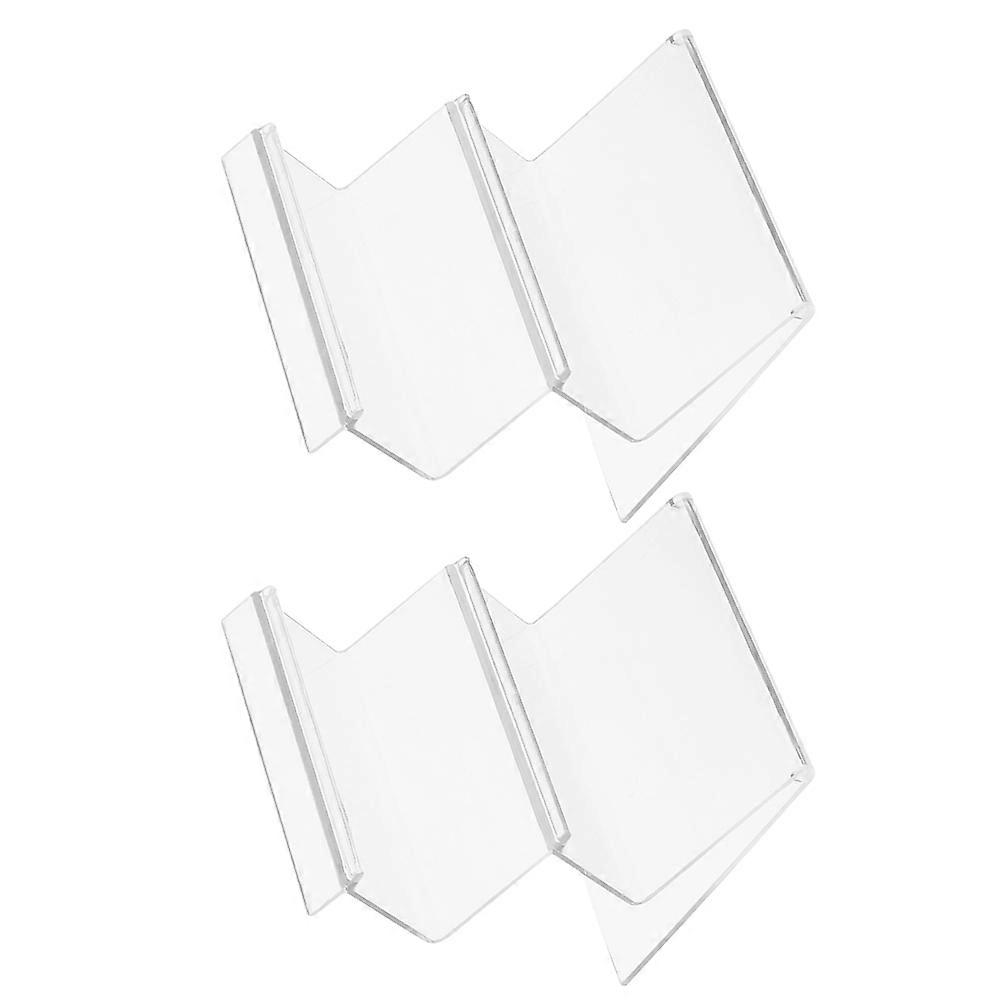 Purse Display Stand Holder for Desktop with 2Pcs Clear Acrylic Two-Tier Organizer