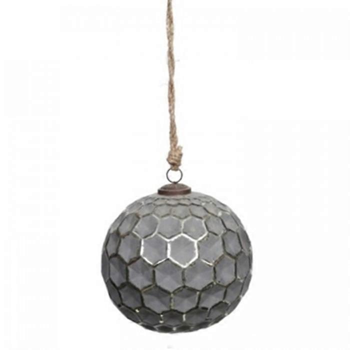Hill Interiors Metallic Honeycomb Bauble
