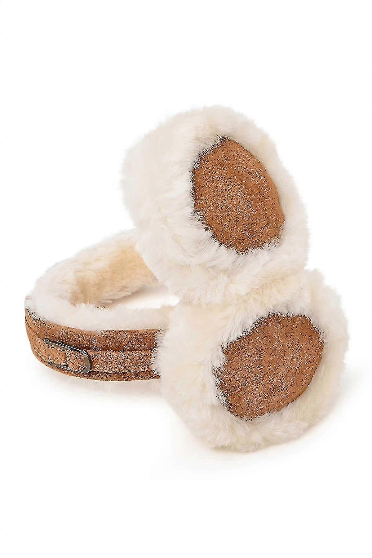 Cuffie in pelle di pecora da donna - Scaldaorecchie comodi e caldi 506-100