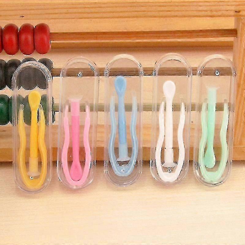 Multicolor Contact Lenses Insertion and Removal Tool Set with Tweezers and Suction Stick, Suitable for Inserting and Removing Contact Lenses
