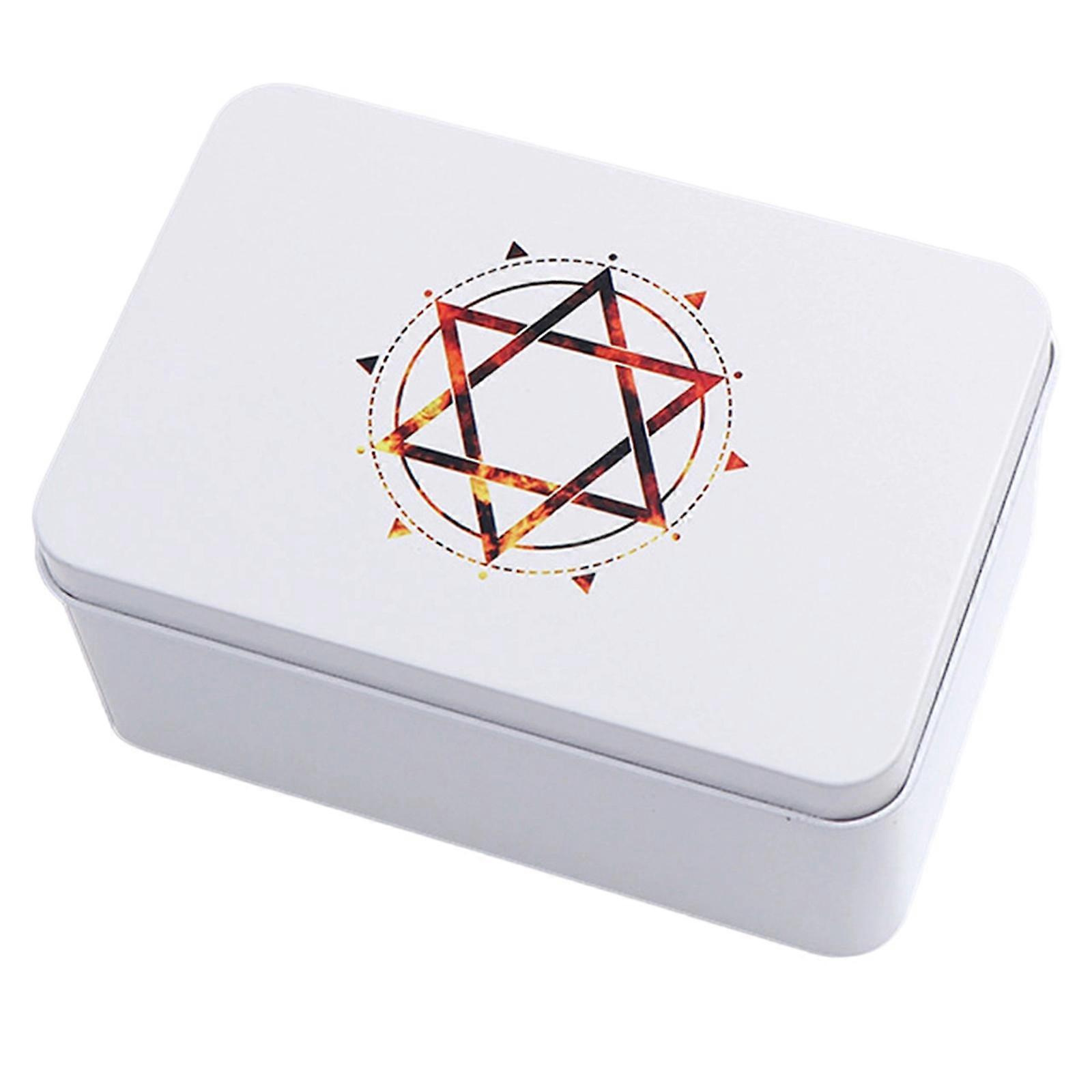Metal Rectangle Organizers Box Playings Card Storage Box Money Coin Carry Box Candy Key Case Business Tarots Storage Can Multicolor