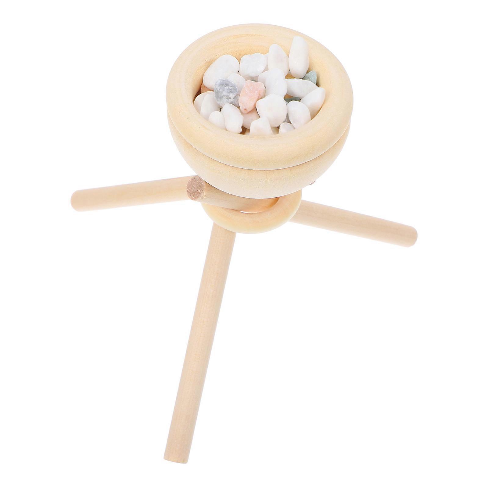 Aromatherapy Diffuser Holder Essential Oil Diffuser for Home Use with Gravel Wood