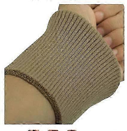 Töjbar stickad ribbad mudd i par för kläder, jacka, kappa, 9 cm bred, bomull, tjock, aprikosfärgad, 1 par