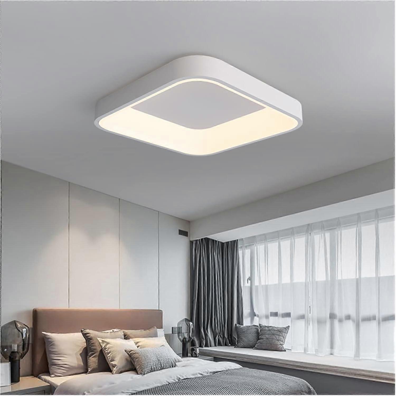 LED Ceiling Light 32W Modern Square Flush Mount Fixture, Bright Energy Saving for Bedroom and Living Room