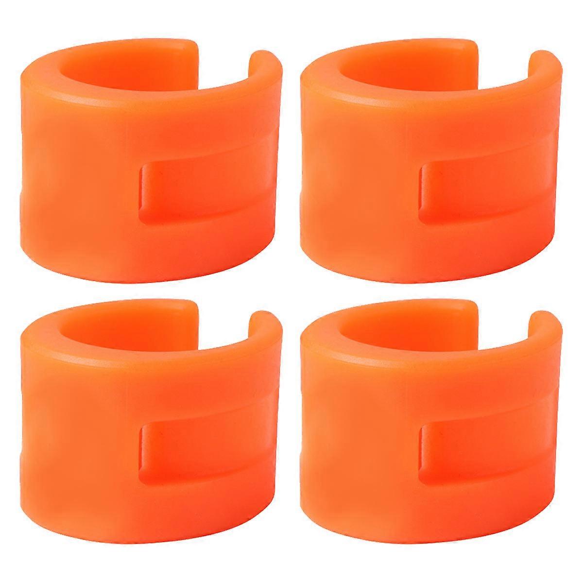 Anti-Collision Rings Rubber Protective Clip Mounted Rear Fork Chain Protector 4Pcs