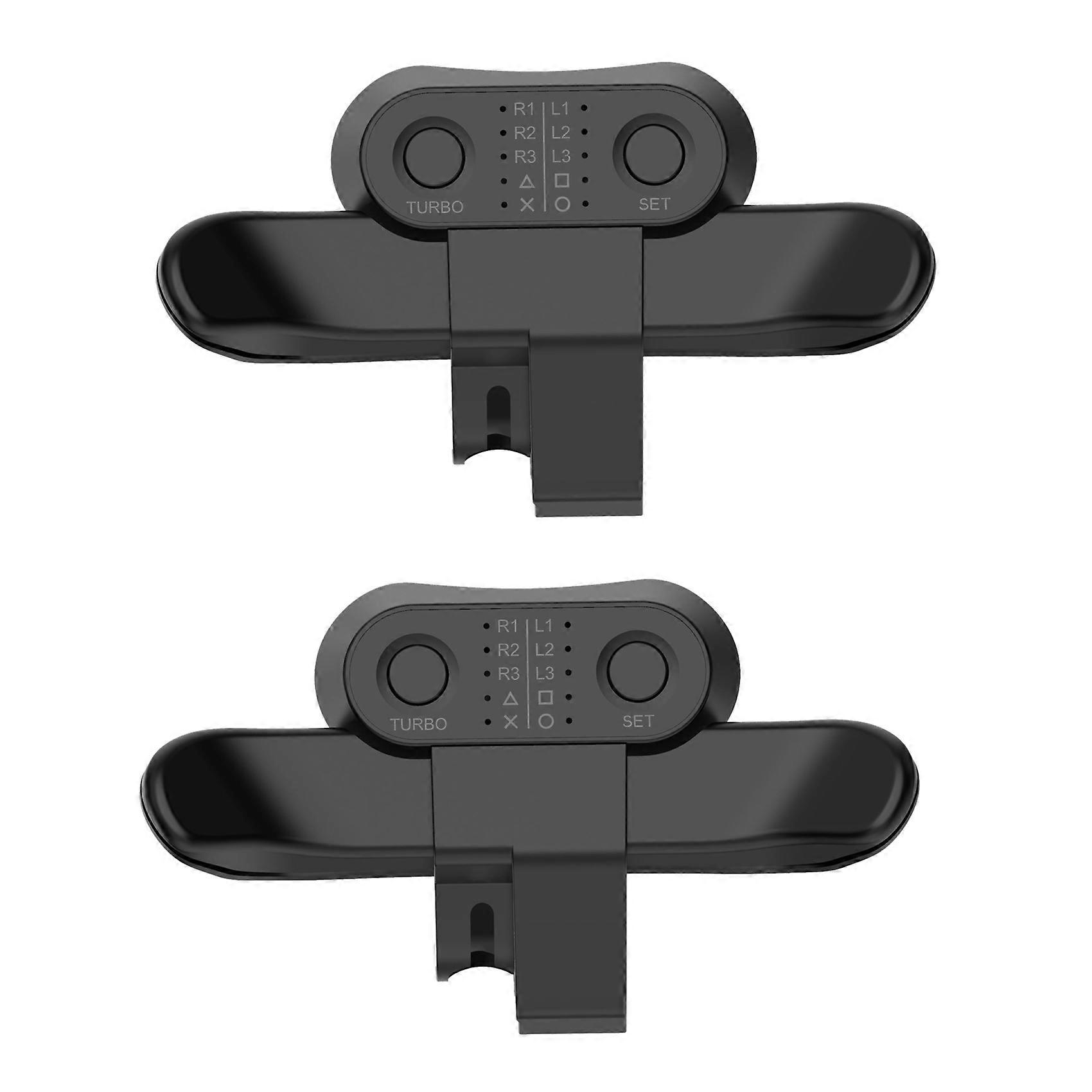 2X Replacement Paddles for PS4 Controller Back Button Attachment for Dualshock4 Gamepad Rear Extension Keys