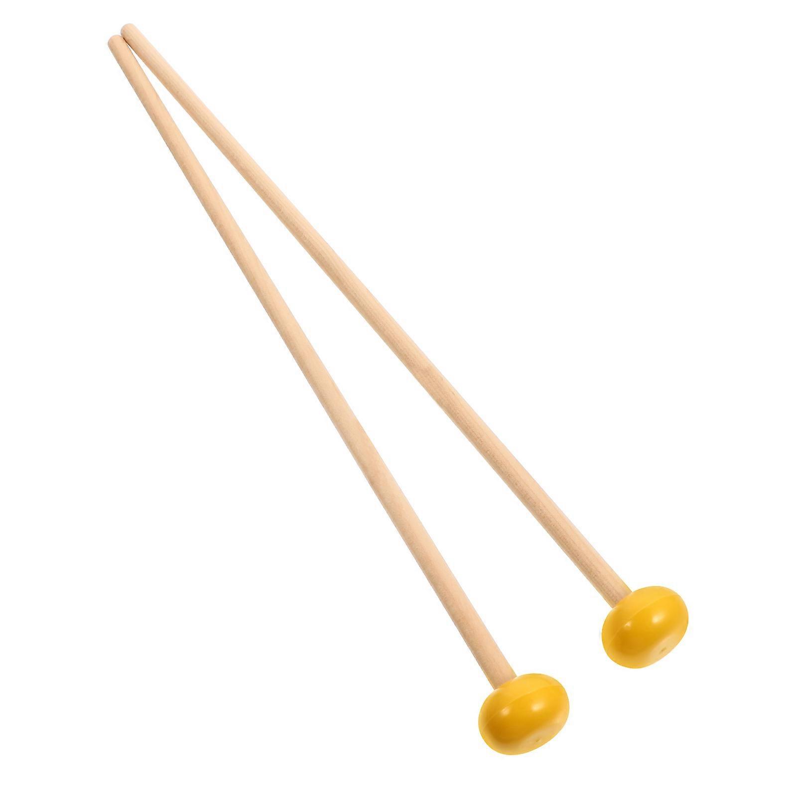 Wood Drumstick Chime Instrument Accessory for Drum 2Pairs Durable