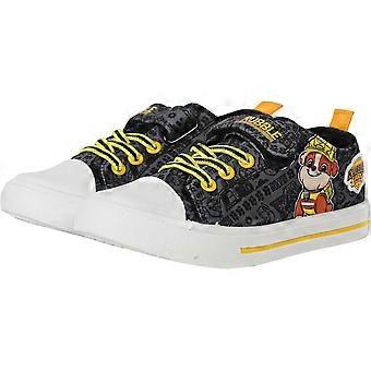 Paw Patrol Rubble & Crew canvas sneakers voor jongens en meisjes, officieel gelicentieerd.
