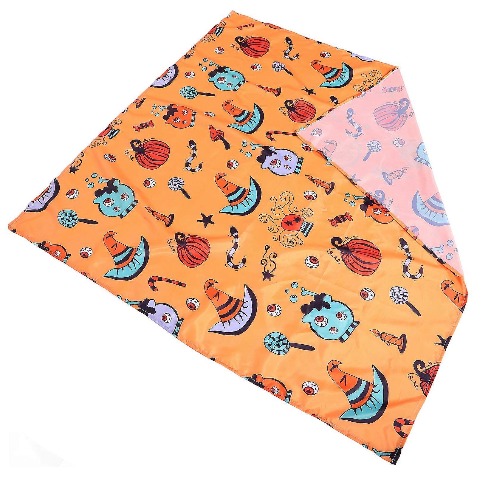 Pumpkin Pattern Halloween Table Cloth Table Cover for 2Pcs Holiday Use