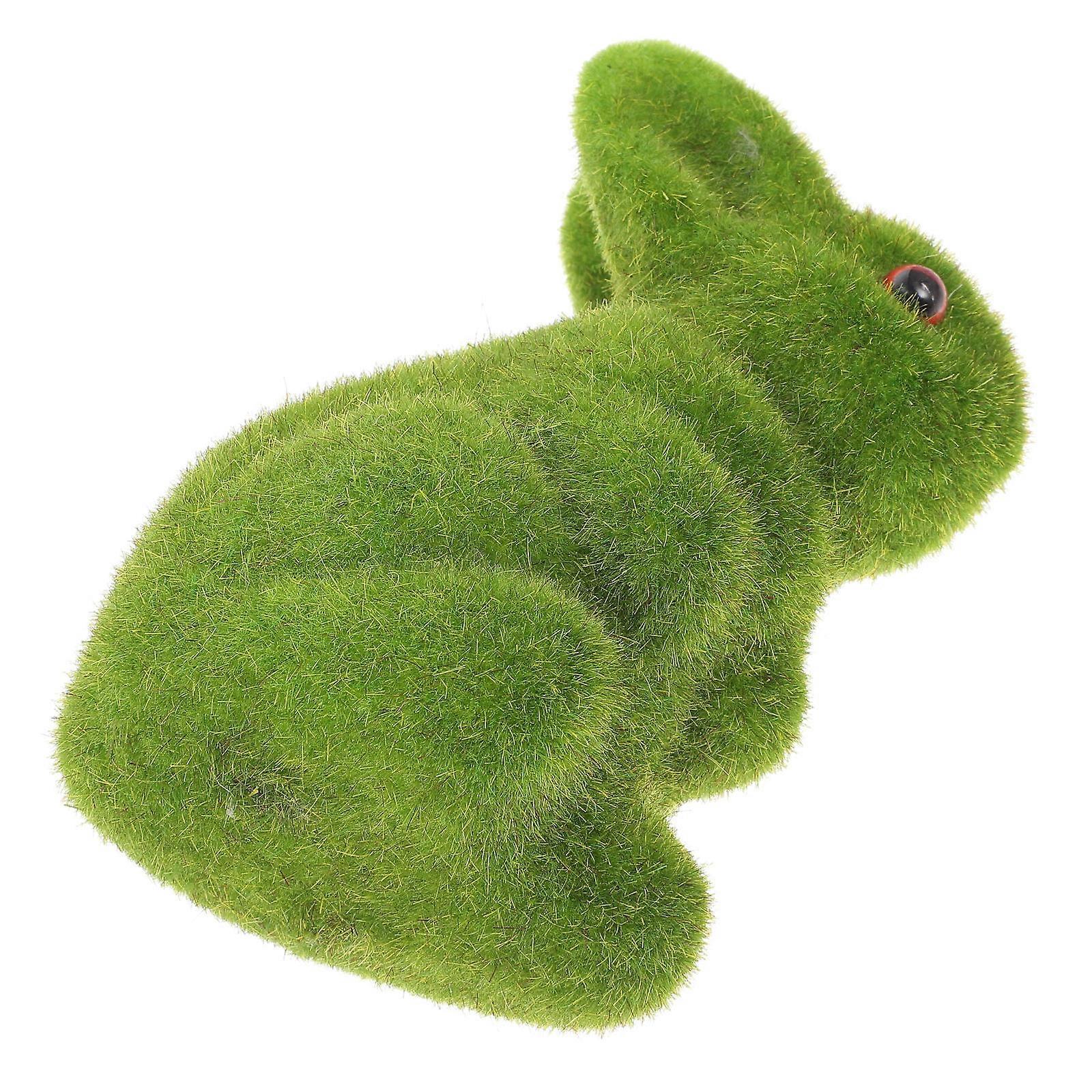 Simulation Moss Rabbit Decorative Plant for DIY Micro Landscape