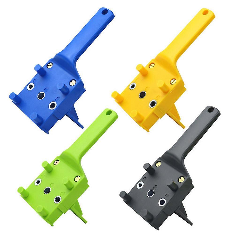 Woodworking Hole Positioner Tool for Precise Drilling Carpenter Blue