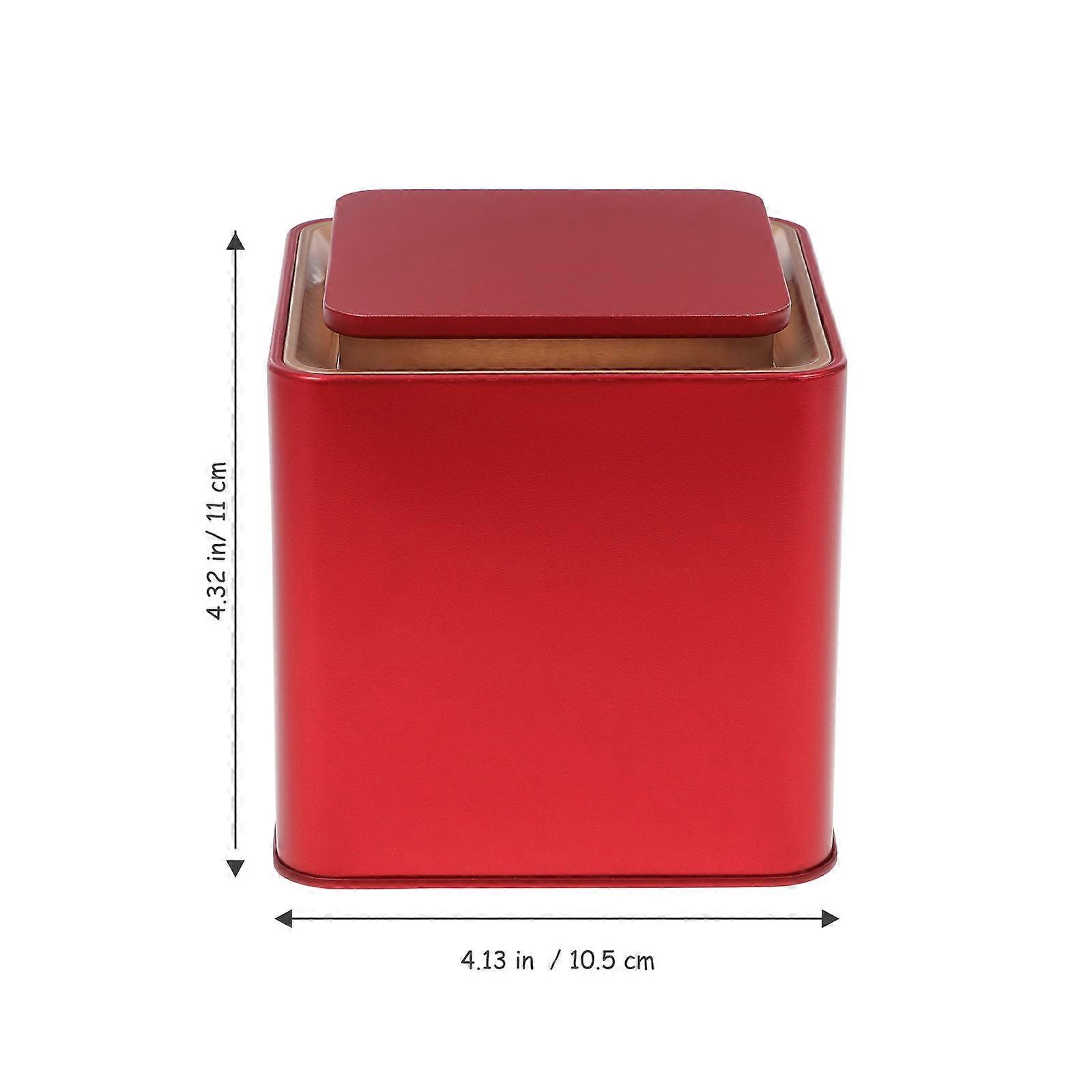 Decorative Canister Tea Container Iron Sealed Jar for Storage