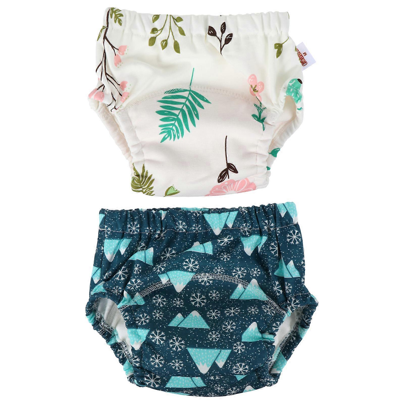 Baby Training Pants Washable Diaper Pants 2Pcs for Infant Use