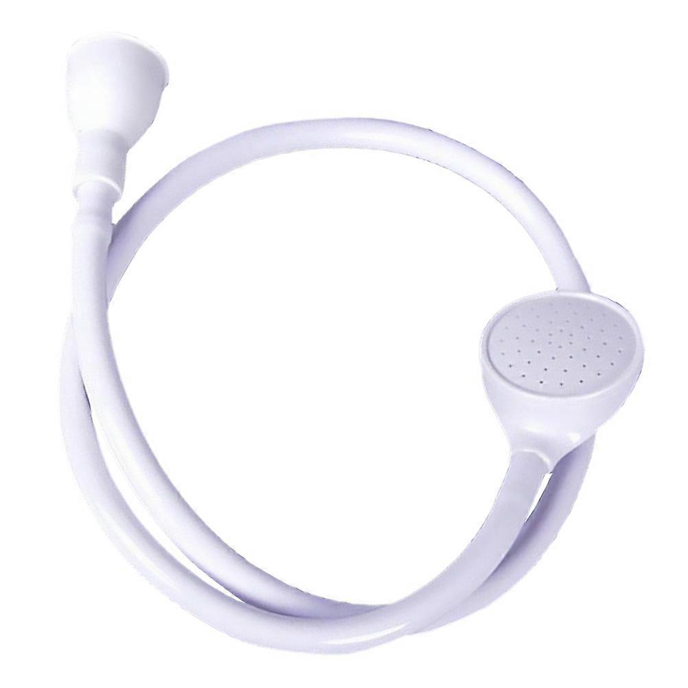 Kitchen Sink Hose Attachment Shampoo Sprayer for Home Use White Plastic 1Set