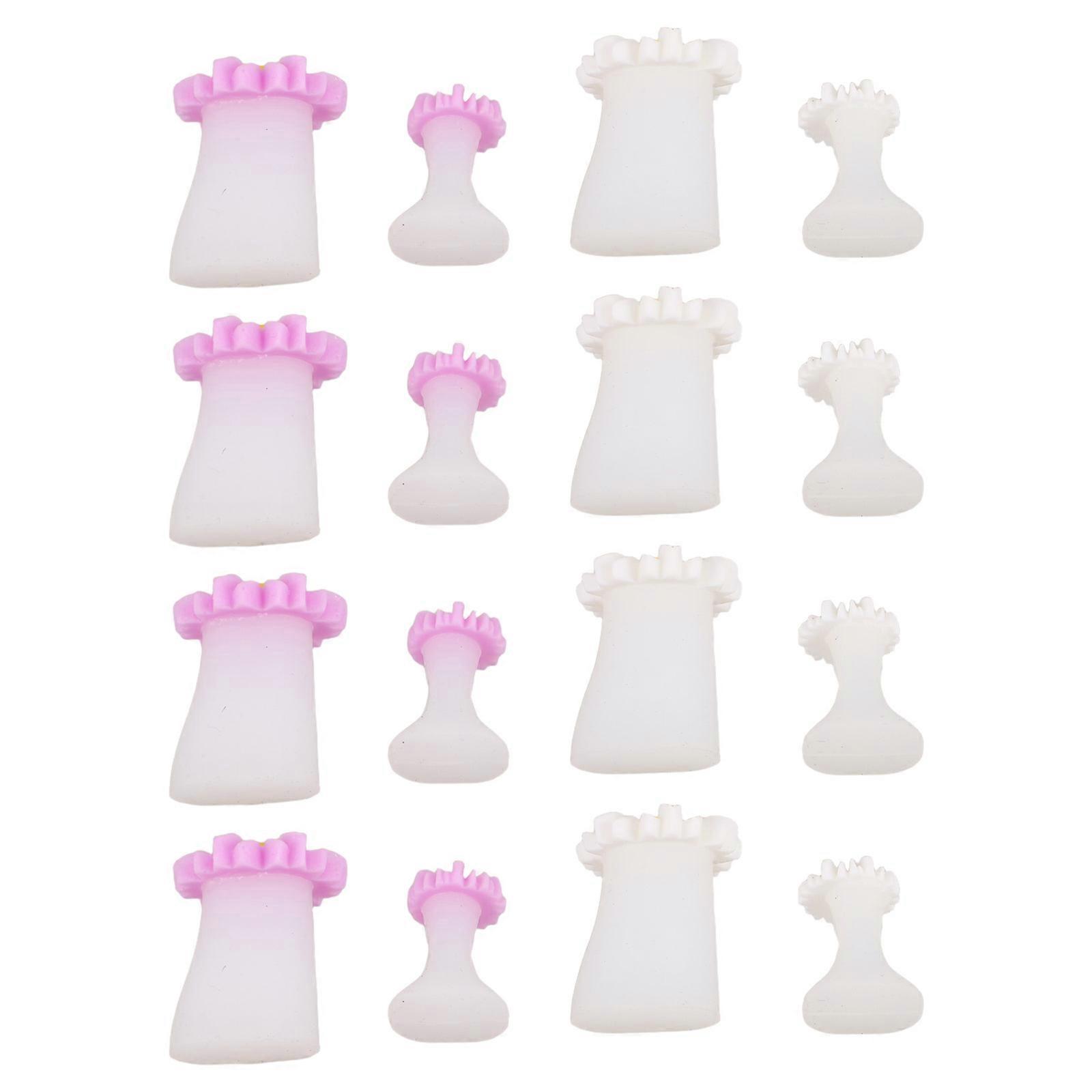 Toe Separators for Pedicure Silicone Nail Polish Spacers 2Sets