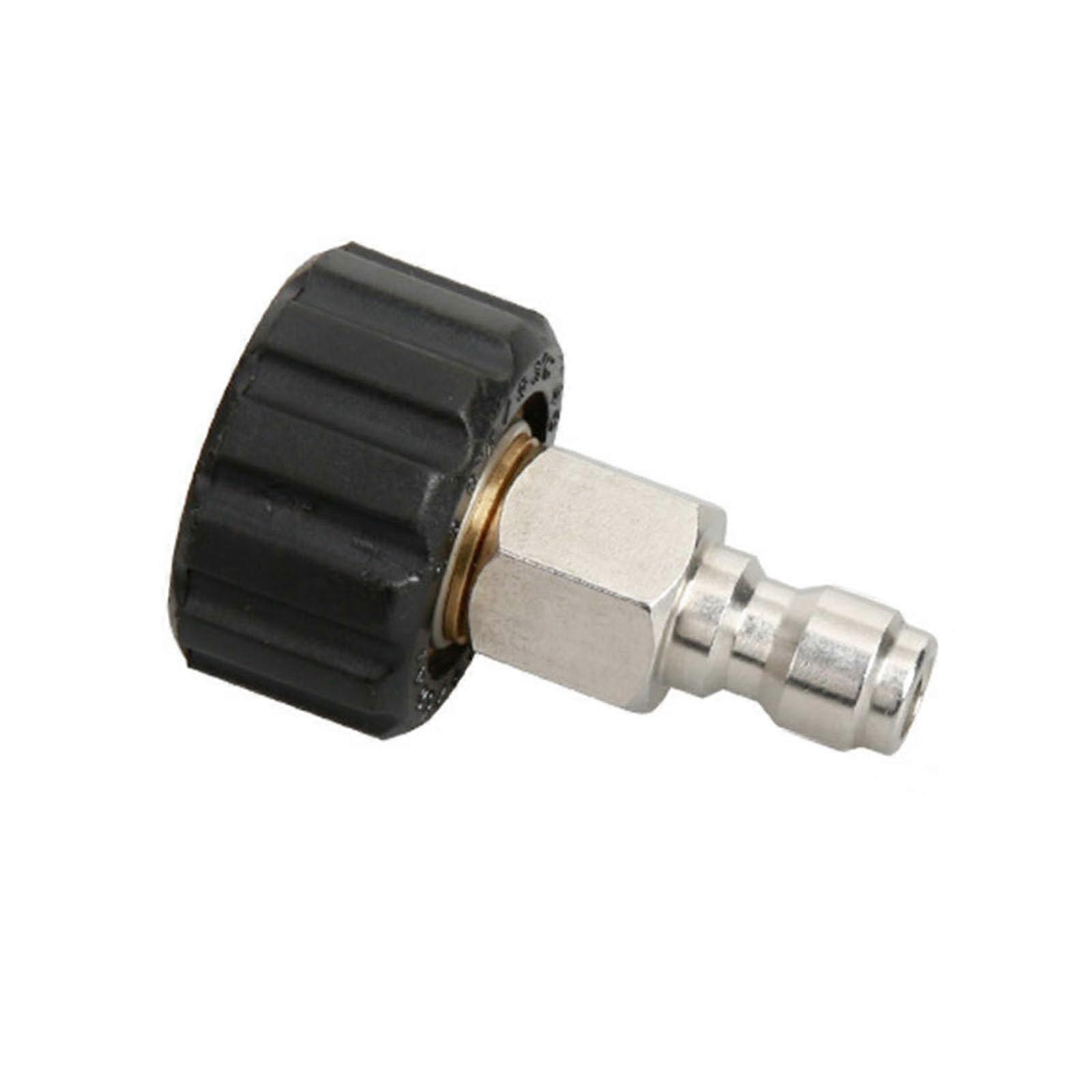 Pressure Washer Quick Connect M22 to 1/4 Inch Adapter with Rust Resistant Quick Release Fitting