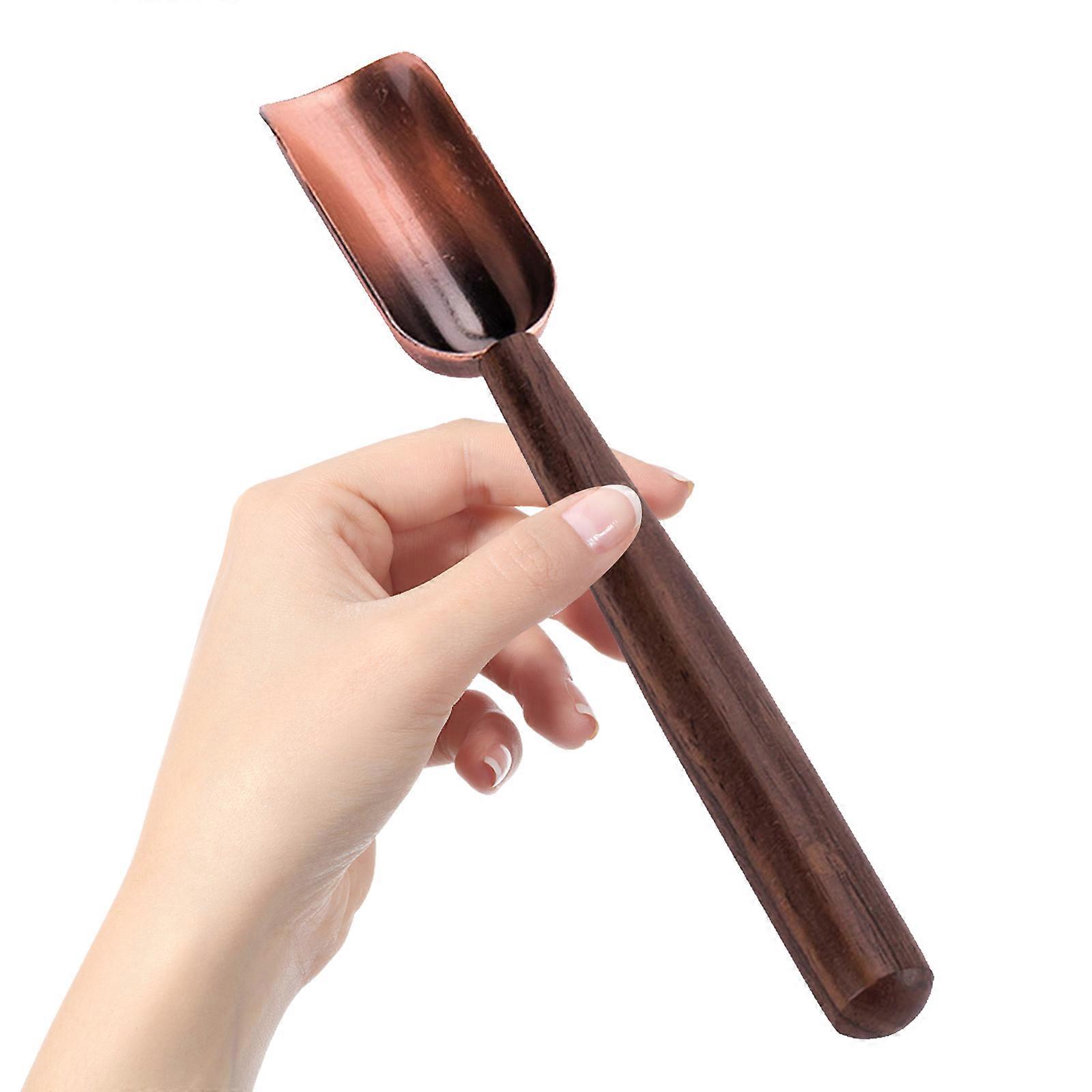 Portable Tea Spoon Brown Tea Scoop for Household Use