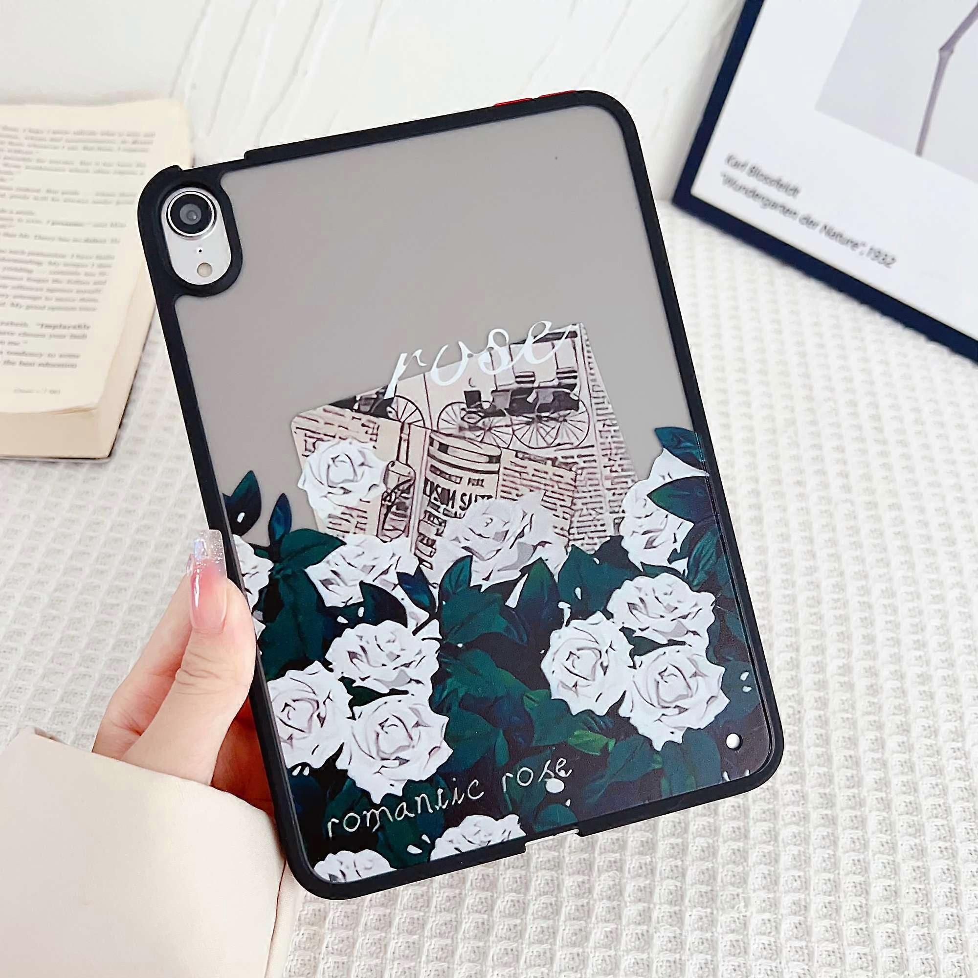 For iPad mini (2024)/mini (2021) Case Skin-Touch Pattern Printing Tablet Cover
