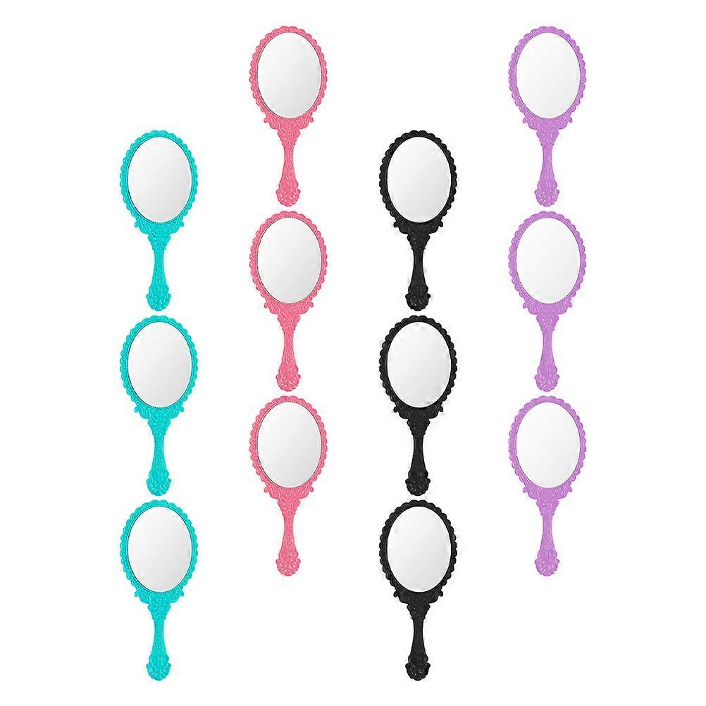 Hand Makeup Mirror Portable Cosmetic Mirror for 24Pcs Assorted