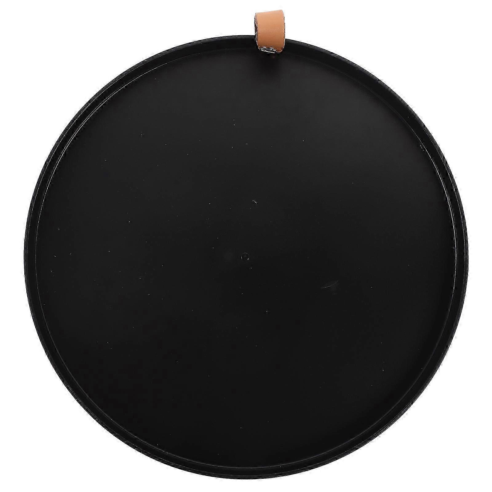 Black Round Vanity Tray for Bathroom Storage 2Pcs Household Use