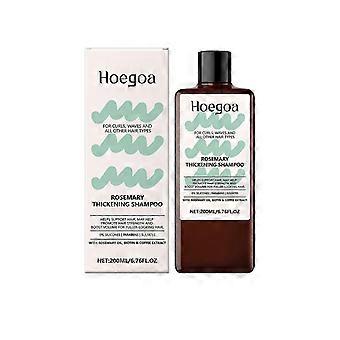Rosemary Thickening Shampoo - Wzmocnienie olejkiem rozmarynowym, biotyną i kofeiną - Wegański szampon zwiększający objętość do włosów cienkich i cienkich - Curly Compliant - 200 m