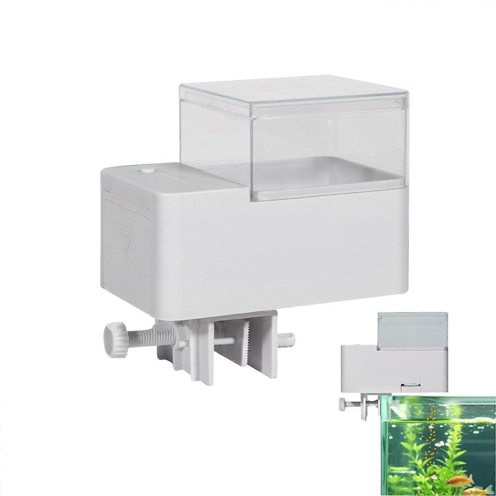 Automatic Fish Feeder with Timer, MoistureProof Chamber, Aquarium Pellet and Flake Dispenser