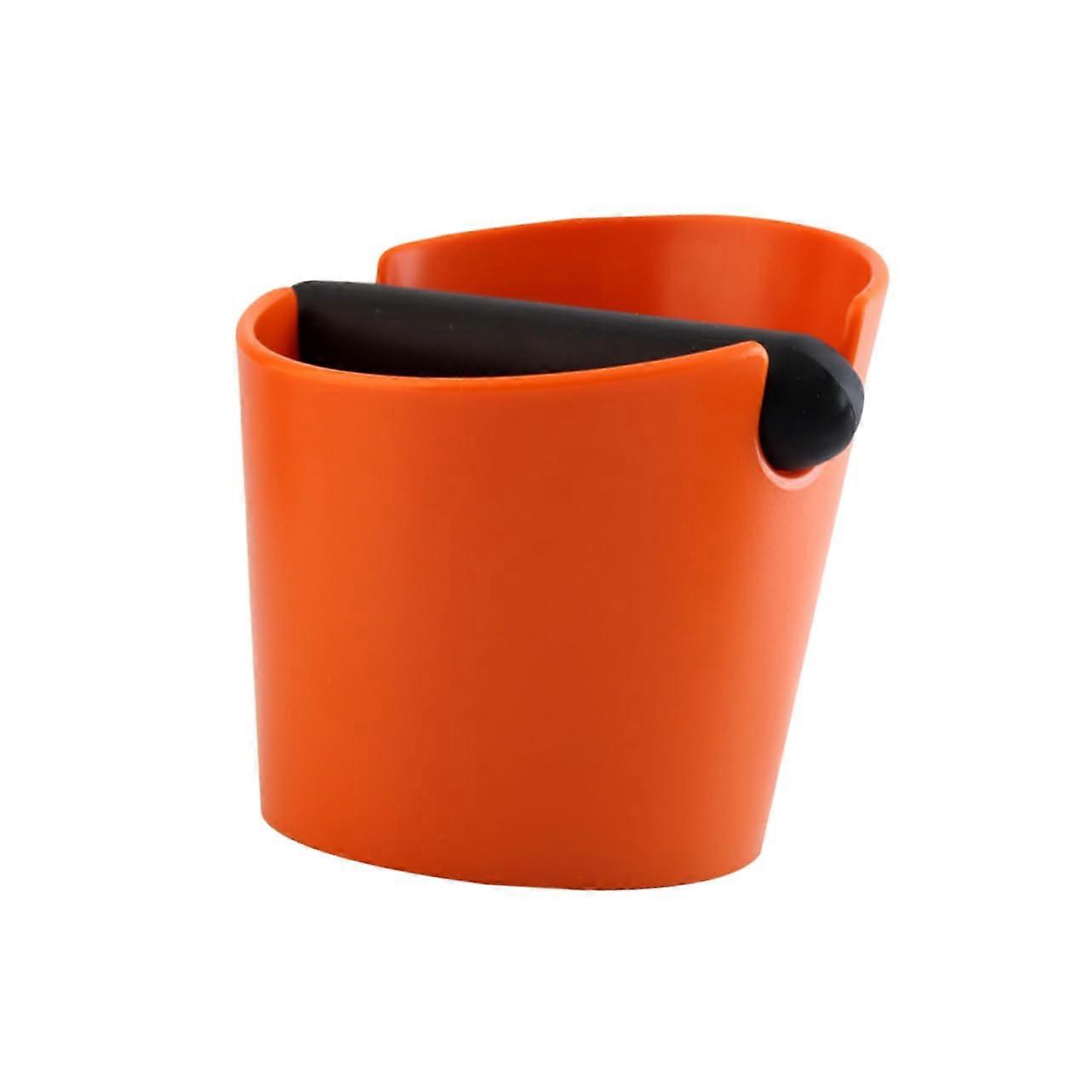 Espresso Knock Box Small Round ABS Coffee Grounds Container with AntiSlip Bottom for Home Café