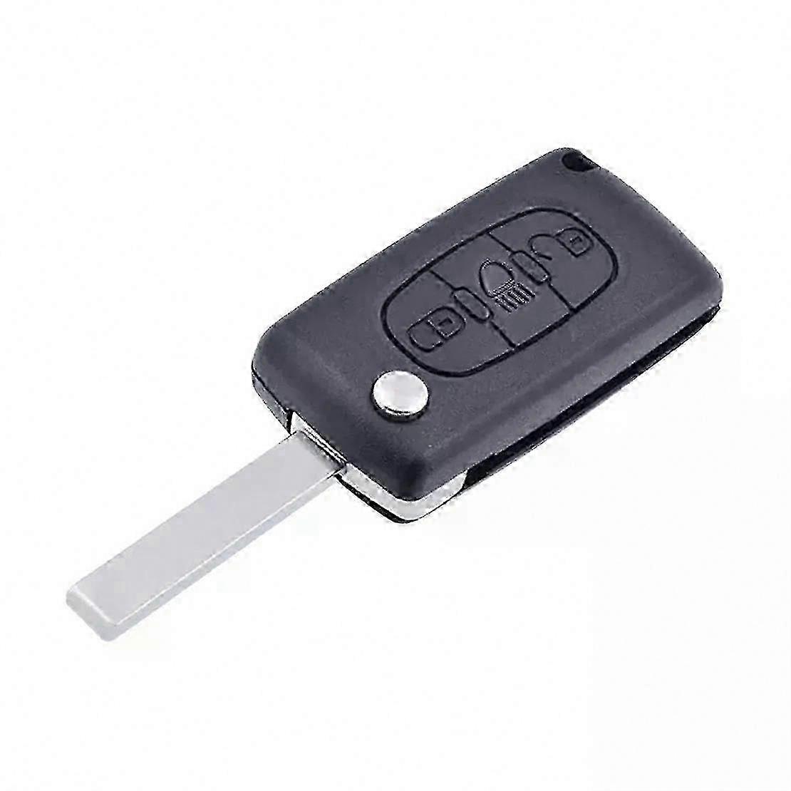 3-Button Auto Key Fob Shell for Citroen and Peugeot Models
