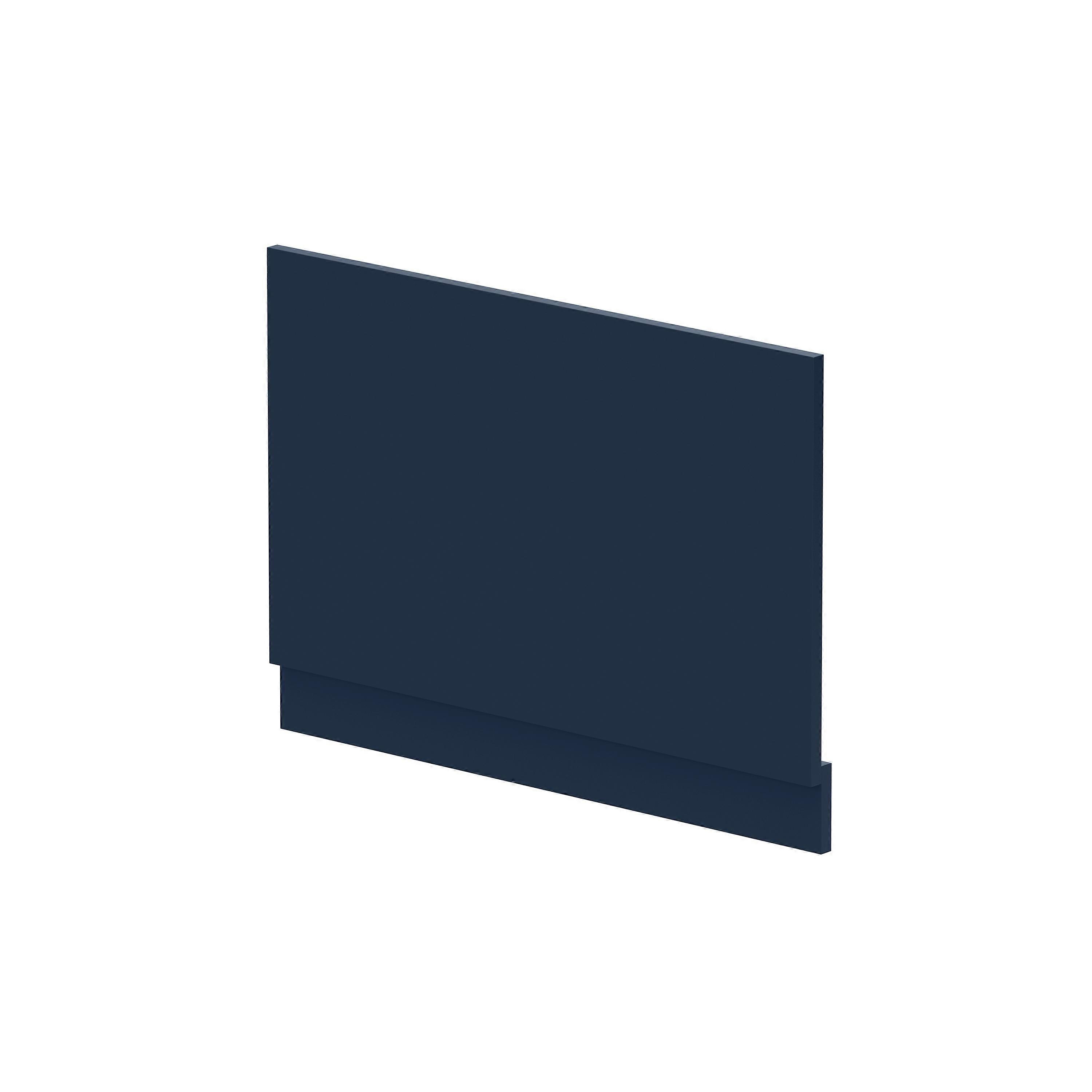 800mm Straight Bath MFC End Panel & Plinth - Matt Electric Blue