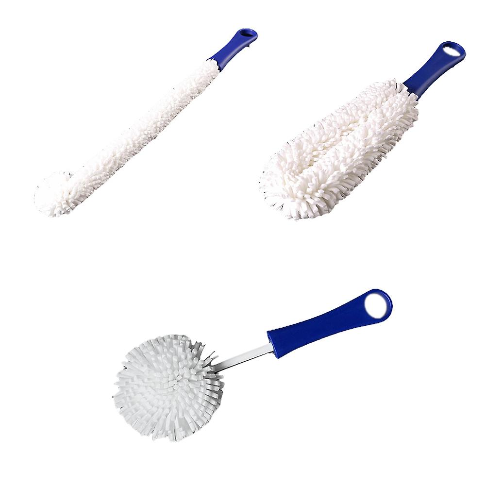3 Pieces Wine Decanter Cleaning Brush,Flexible Wine Glass for Goblets/Champagne Flutes/Cups/Glasses