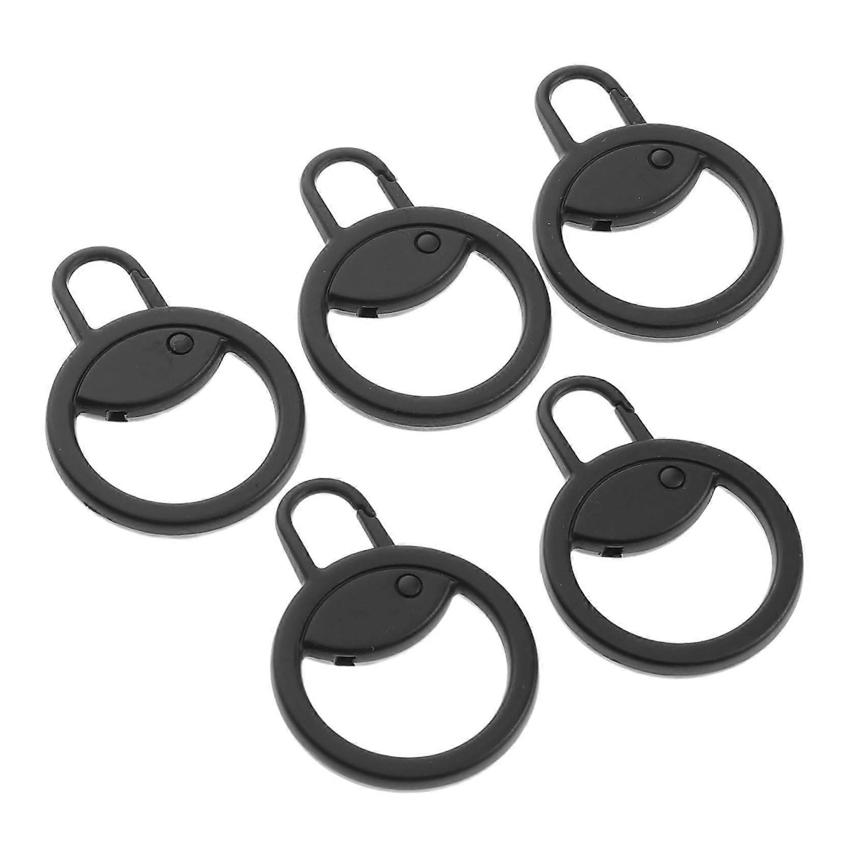 5pcs Durable Replacement Zipper Pulls for Luggage Backpack Suitcase Easy Install Round Tabs