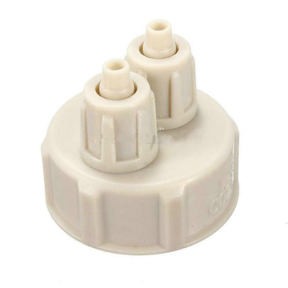 Aquarium CO2 Diffuser Generator with DIY Bottle Cap Easy Connect ORing Seal for Live Plants