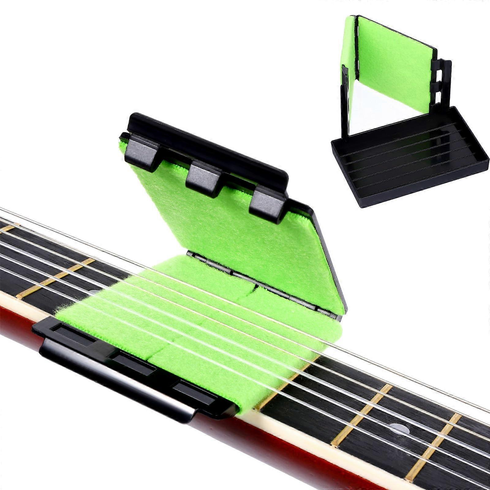 2 Pcs Guitar String Cleaner Kit with DoubleSided Microfiber for Guitar Bass Violin Ukulele